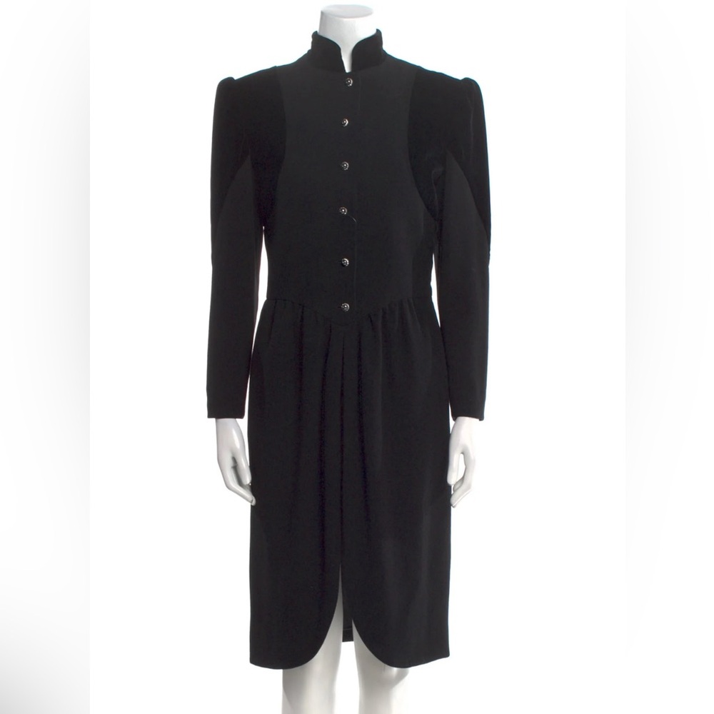 Vintage Valentino Black Long Sleeve Dress
